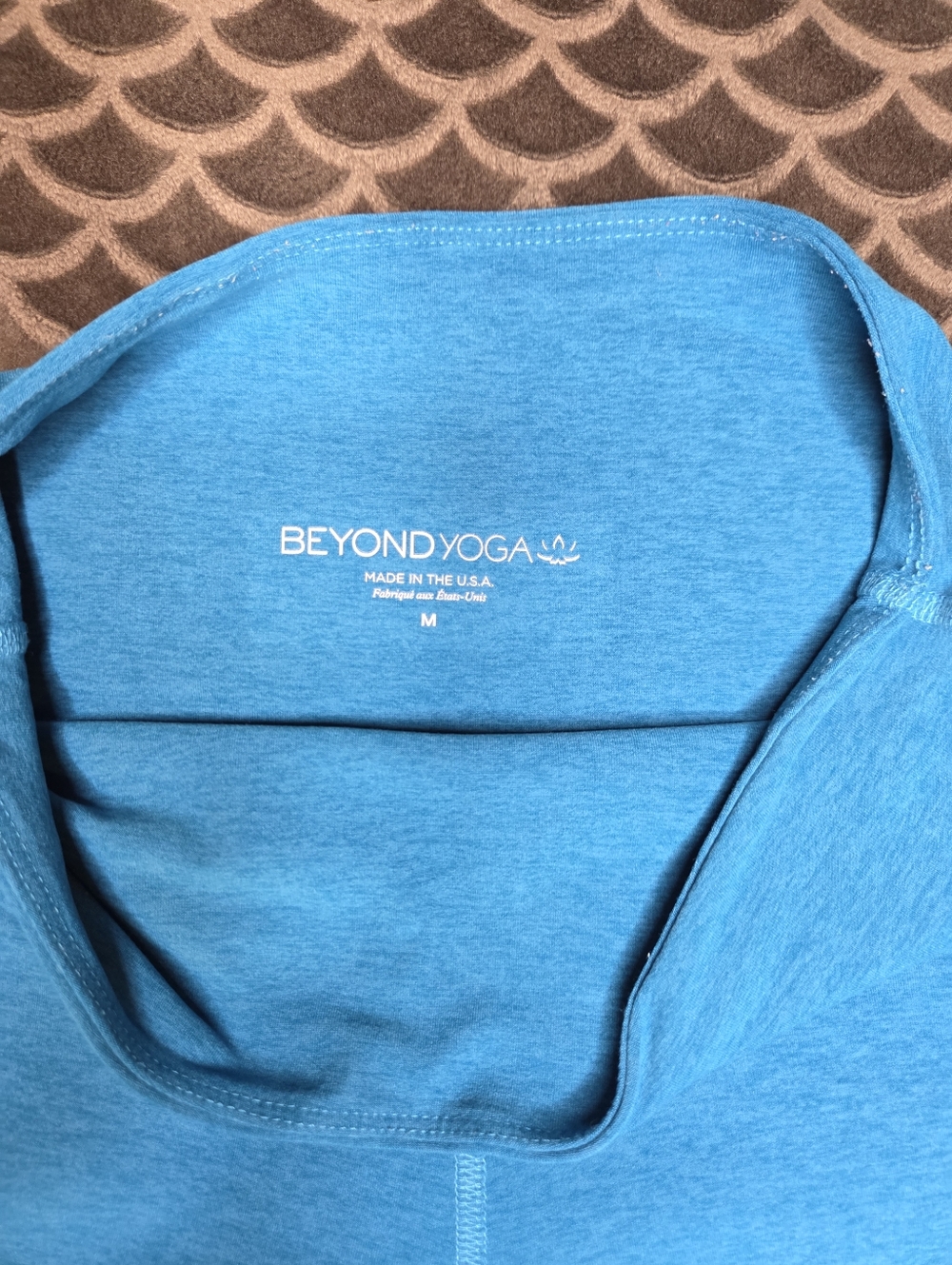 Beyond Yoga Practice Spaced High Waist Pants in Aqua Blue - Size M - Picture 7 of 10